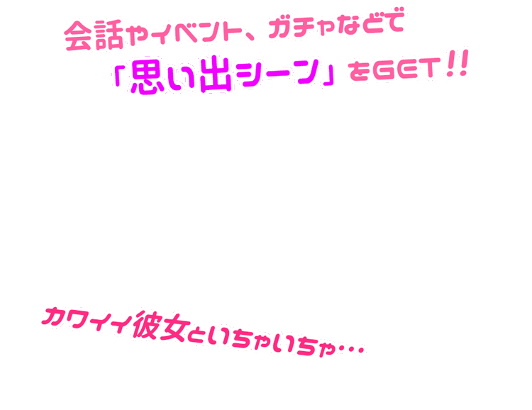 ゲームシステム説明 思い出シーンをゲット！